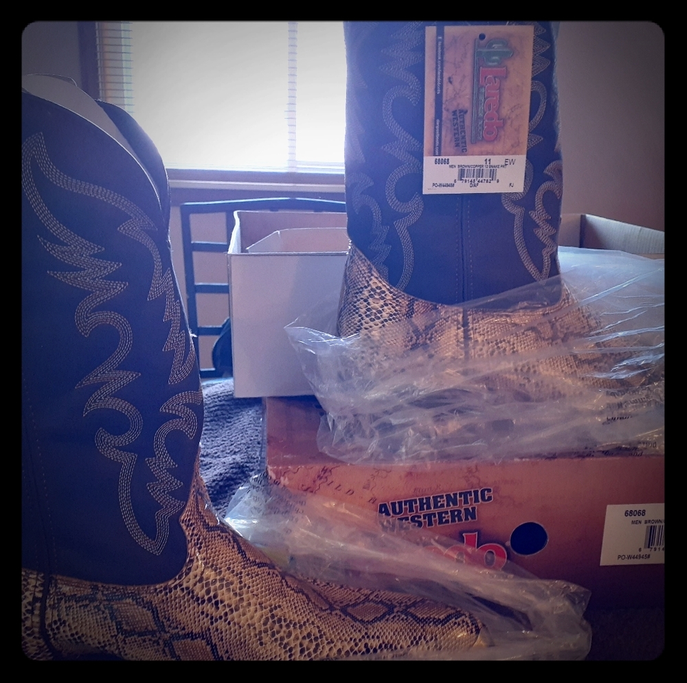 Men Authentic Western Cowboy boots